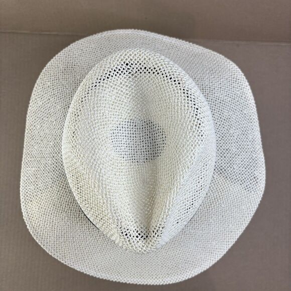 Vintage 90s PING Golf Black Karsten Men's Straw Panama Sun Hat Cap USA Small - Picture 6 of 11